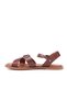 Abby Genuine Leather Knitted Band Buckled Women's Sandals - 3