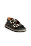Terra Genuine Leather Double Buckle Thick Sole Daily Women's Sandals - 3