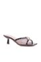 Amy Transparent Detailed Stylish Women's Heeled Slippers - 5