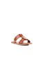 Vion Genuine Leather Women's Slippers with Metal Accessories, Daily Stylish Minimal Sandals - 3
