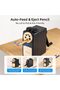 Manual Pencil Sharpener for 6-12mm Pencils,Handheld Hand-Crank Sharpener with 5 Adjustable Precision Tips,Black - 6