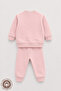 Unisex Baby Sleeping Panda Printed 100% Cotton 6-9-12 Months Top and Bottom 2-Piece Baby Set - 2