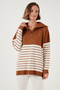Acrylic Half Zipper Collar Knitwear Sweater Women's Sweater 4615221 - 4