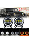 1pcs Pair 3.5 Inch Round Led Fog Lights Driving Light with White Amber Halo Lada Priora for Gazelle