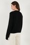 Premium Tulle Flower Detailed Regular Fit Crew Neck Buttoned Knitwear Cardigan Women's Cardigan 680Hi002421 - 8