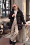 Oversize Fit Hooded Inflatable Coat Women's Coat 640Y047 - 2