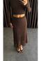 Women's Textured Transparent Long Skirt
