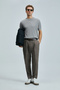 Spear Men's Cotton Sweater Light Gray