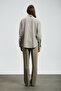 Mıla Women's Silk Shirt Mink - 6