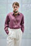 Barrı Women's Linen Shirt Dusty Rose - 5