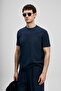 Soft Modern Graphic T-Shirt Navy Blue - 3