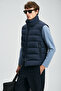 Peter Goose down Men's Vest Navy Blue - 2