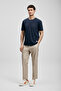 Junya Men's Basic T-Shirt Navy - 2