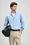 Sılvıa Men's Basic Shirt Regular Fit Blue - 4