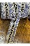 EN 3 CM DOUBLE-SIDED Tasseled RIBBON KNIT ACCESSORY (1 METER) BLUE - 2