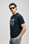 Sunny Modern Graphic T-Shirt Navy Blue - 5