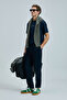 Karl Smart Men's Chino Trousers Slim Fit Navy Blue - 2
