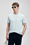 Soft Modern Graphic T-Shirt Blue