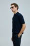 Edwın Men's Modal Blended Sweater Navy Blue - 5