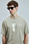 Omen Modern Graphic T-Shirt Beige - 3