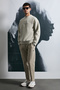 Dark Men's Sweatshirt Ecru - 3