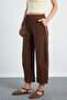 Elastic Waist Pocket Gabardine Trousers - 7