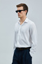 Next Men's Lyocell Blend Shirt Regular Fit White - 5