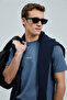 Marcus Modern Graphic T- Shirt Dark Blue - 3