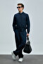 Roger Men's Coat Navy Blue - 5