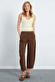 Elastic Waist Pocket Gabardine Trousers