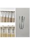 Stainless Steel Pleat Curtain Hooks,4-Prong Pinch Pleat Clips for Window and Shower Curtains,60 Pieces - 8