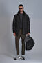 Rıld Goose Feather Men's Coat Black - 4