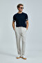 Robert Men's Silk Blend Sweater Navy Blue - 2
