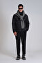Clow Goose Feather Men's Coat Black - 2
