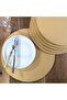 American Service, Gold Color Charger (6 Pieces)