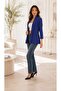 Women Shawl Collar Short Blazer Jacket Curled Sleeve Office and Casual - 7