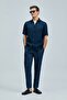 Bert Men's Basic Shirt Comfort Fit Navy Blue - 5