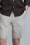 Peler Sport Men's Chino Shorts Slim Fit Beige - 2