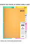 Text Pastel Notebook A4 40 Sheets Checkered 5 Pieces