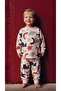 Patterned Pajama Set 2-10 Beige