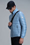 Sergio Goose Feather Men's Coat Blue - 5