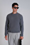 Men's Gray Sweater - Rıght Model - 3