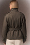 Bsk Standing Collar Thick Checked Coat Trench Coat - 6