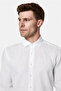 Long Sleeve Regular Fit Plain 100% Linen Shirt - 3