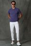 Laon Sports Polo Neck Men's T-Shirt Purple - 2