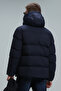 Tommy Goose Feather Men's Coat Navy Blue - 6