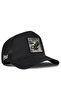 V1 Trucker Eagle - Unisex Black Hat with 6Bs Code Logo (Cap)