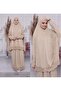 Double Piece Women's Embroidered Prayer Dress Sandy 800 Grams
