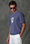 Bart Modern Graphic T- Shirt Purple - 4