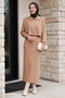 Camel Suit with Bolero Dress
